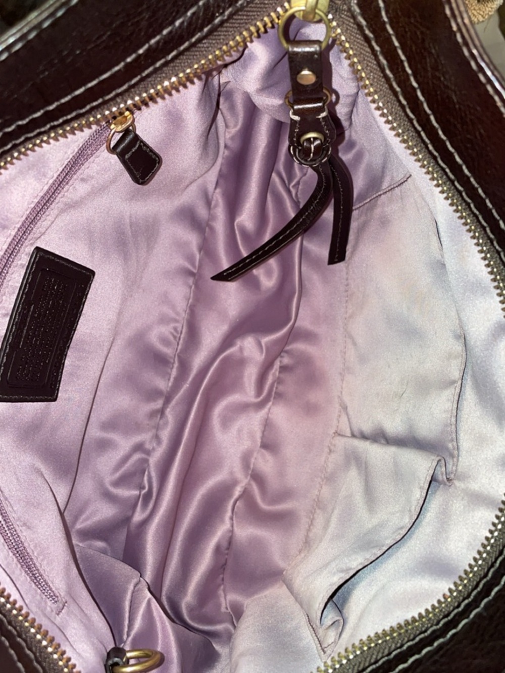 Coach Brown Signature Canvas Shoulder Bag - Picture 4 of 5